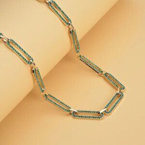 New, Round Green Austrian Crystal. 18 inches